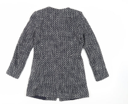 Womens UK Size S Zara Blue Overcoat