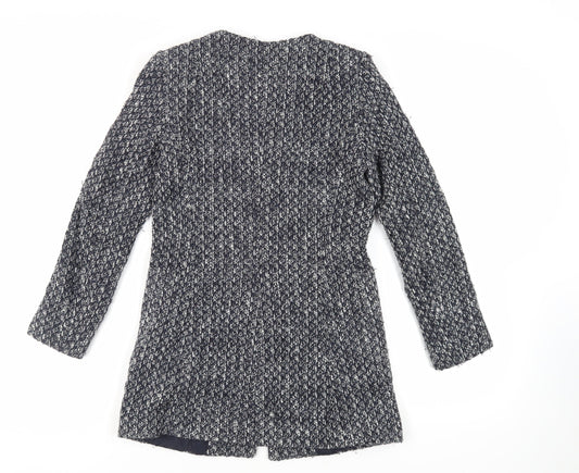 Womens UK Size S Zara Blue Overcoat
