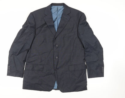 Mens UK Size 42 Marks and Spencer Regular Blue Suit Jacket
