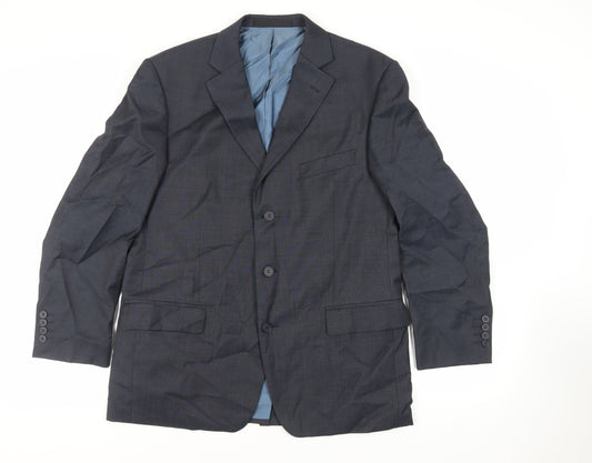 Mens UK Size 42 Marks and Spencer Regular Blue Suit Jacket