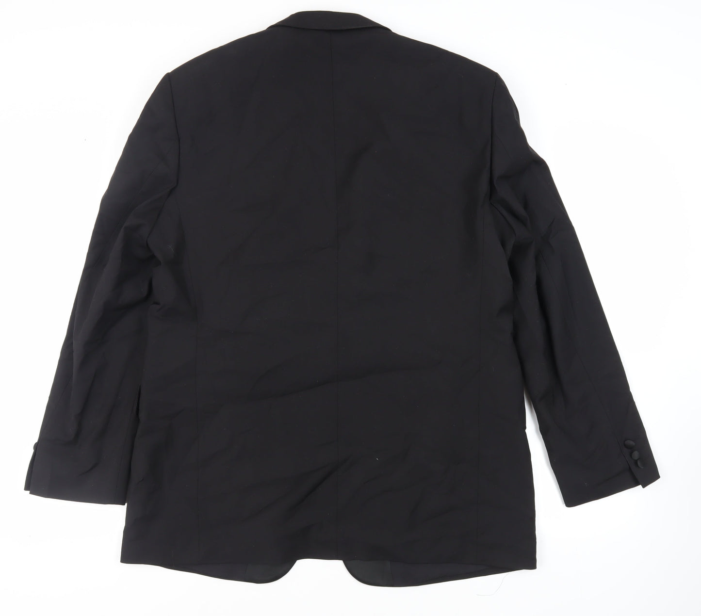 Mens UK Size 44 Marks and Spencer Regular Black Suit Tuxedo