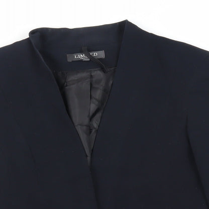 Limited Collection Womens Blue Jacket Blazer Size 10 - Open