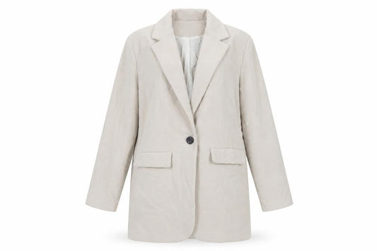 Boohoo Womens Beige Overcoat Coat Size 12 Button