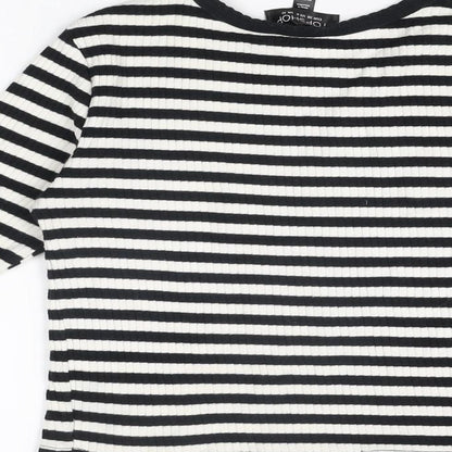 Womens UK Size 10 Topshop White Basic T-Shirt