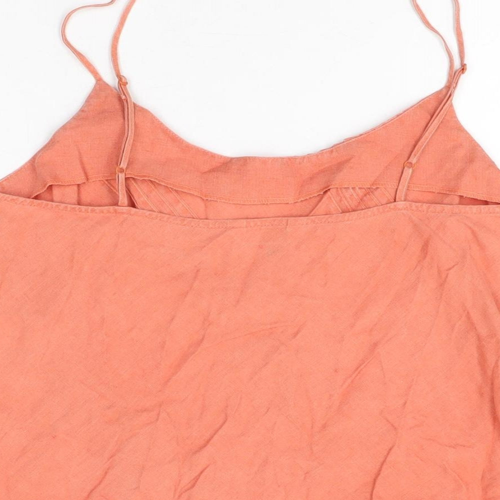Womens UK Size 12 Marks and Spencer Red Camisole T-Shirt