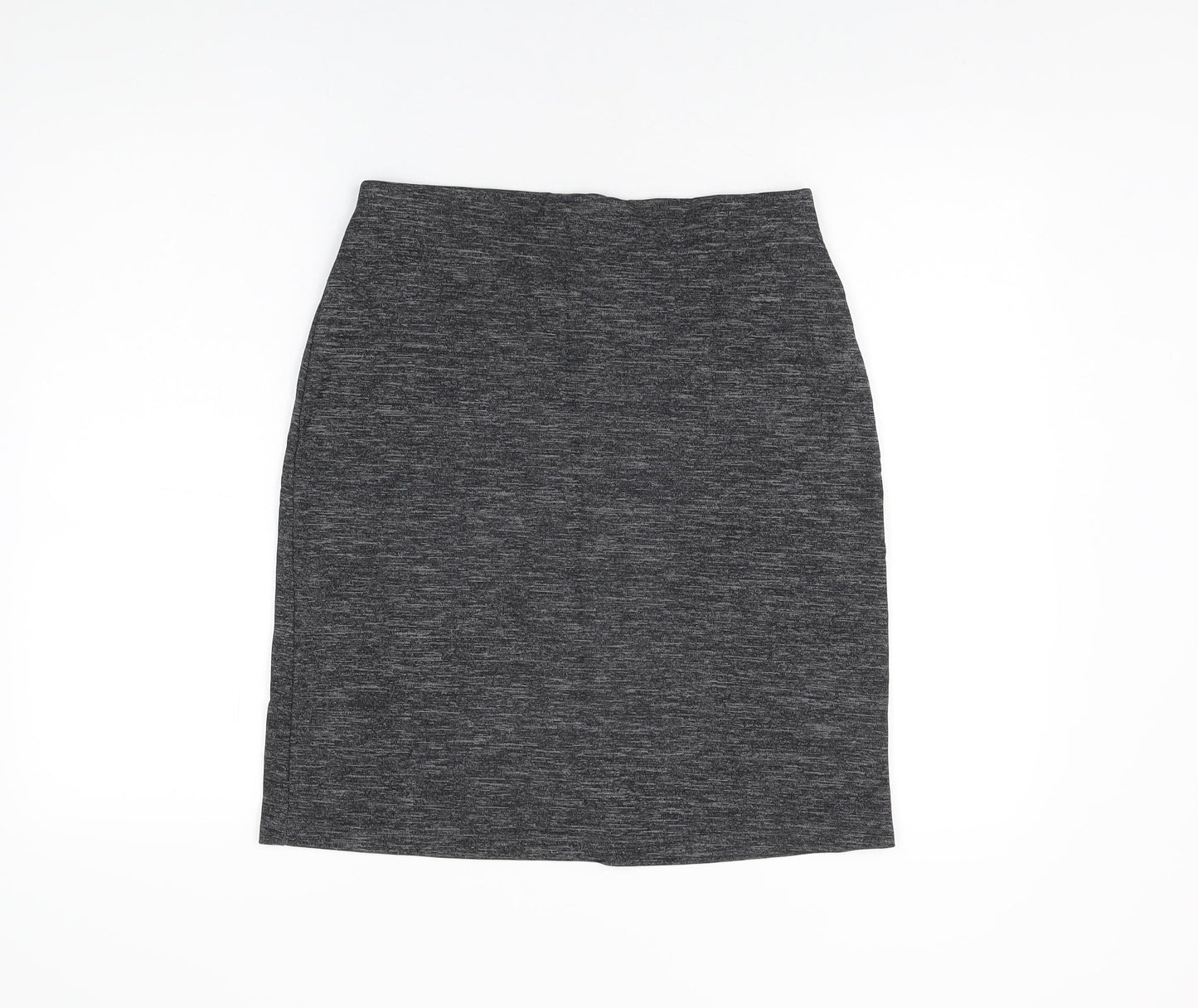 Marks and Spencer Womens Grey Polyamide A-Line Skirt Size 10