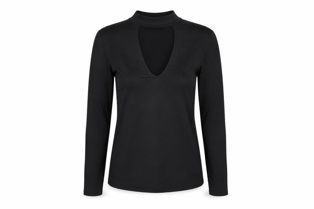 Womens UK Size M H&M Black Basic T-Shirt