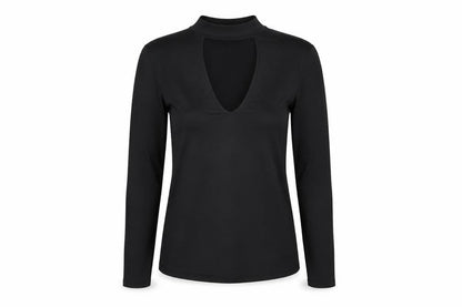 Womens UK Size M H&M Black Basic T-Shirt