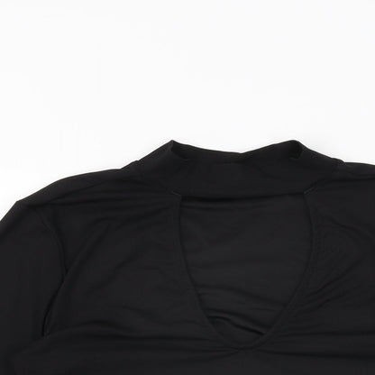 Womens UK Size M H&M Black Basic T-Shirt