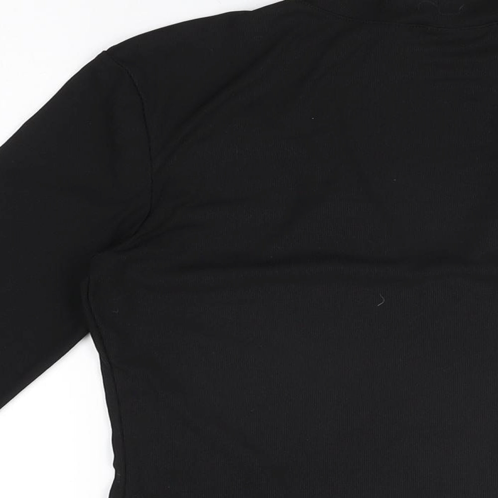 Womens UK Size M H&M Black Basic T-Shirt
