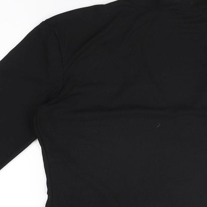 Womens UK Size M H&M Black Basic T-Shirt