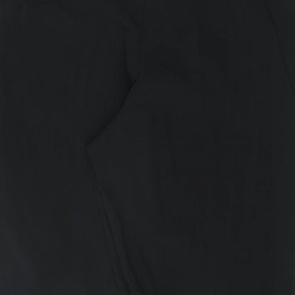 GOODMOVE Womens Black Polyester Jogger Trousers Size 6 L27.5 in Regular