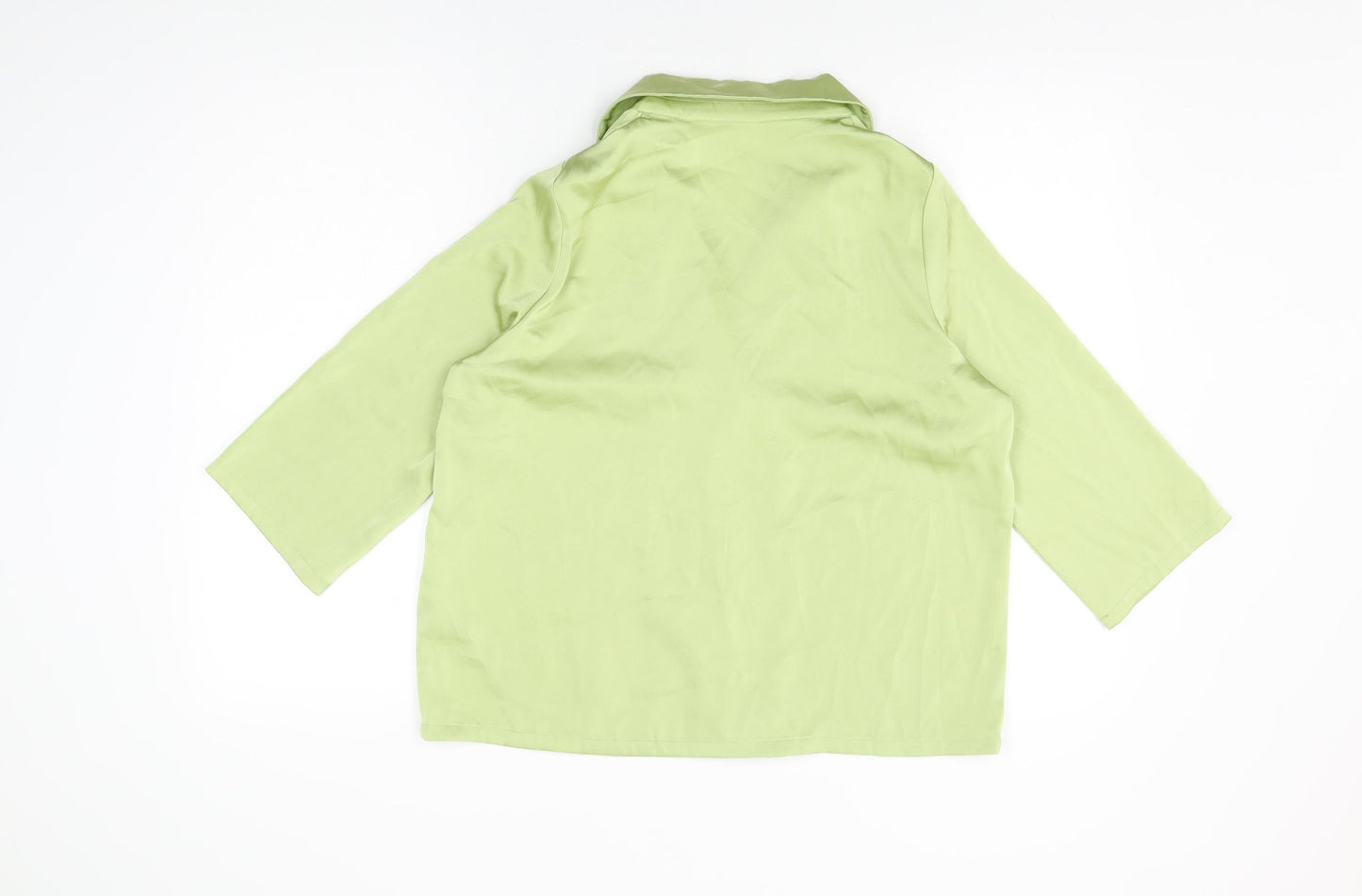 Womens UK Size 8 Fashion Union Green Basic Button-Up