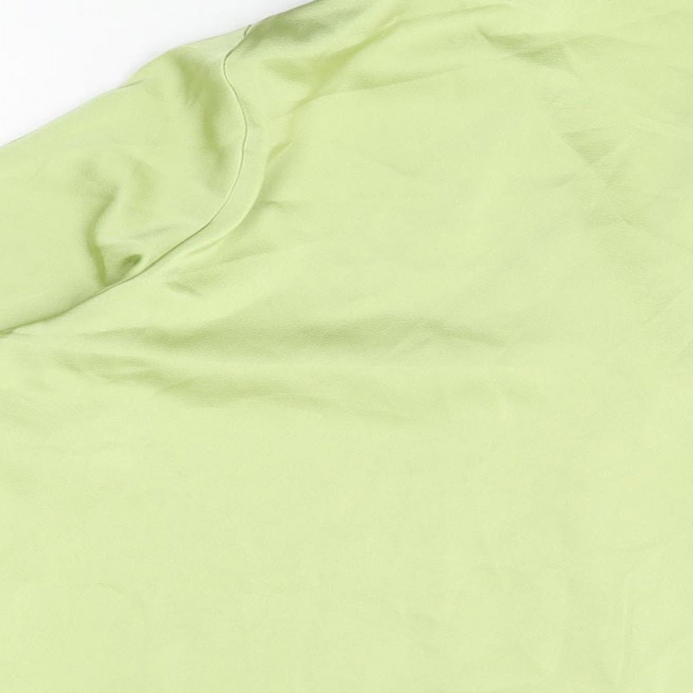 Womens UK Size 8 Fashion Union Green Basic Button-Up