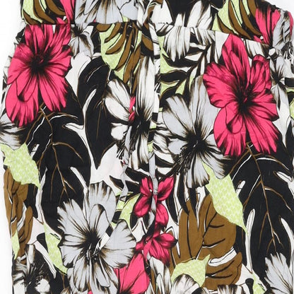 NEXT Womens Multicoloured Floral Viscose Maxi Skirt Size 8 Drawstring