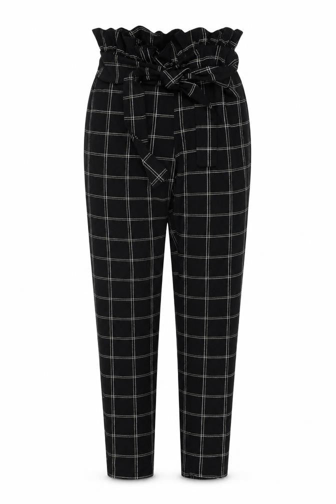 Womens UK Size 8 PRETTYLITTLETHING Regular Fit  Black Trousers