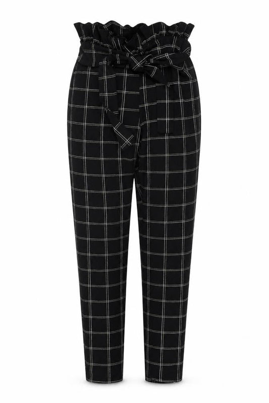 Womens UK Size 8 PRETTYLITTLETHING Regular Fit  Black Trousers