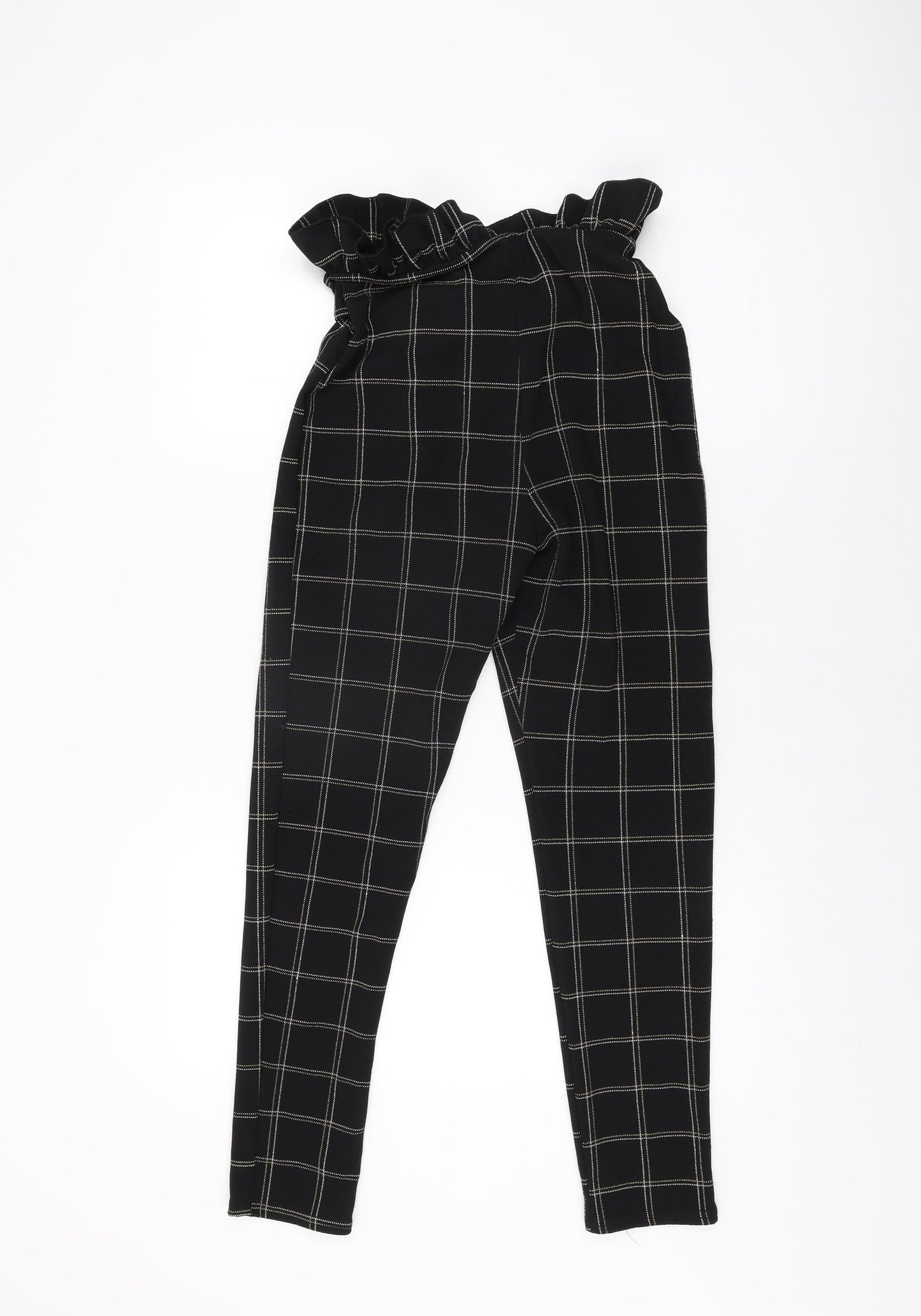 Womens UK Size 8 PRETTYLITTLETHING Regular Fit  Black Trousers