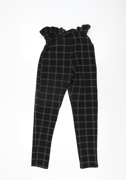Womens UK Size 8 PRETTYLITTLETHING Regular Fit  Black Trousers