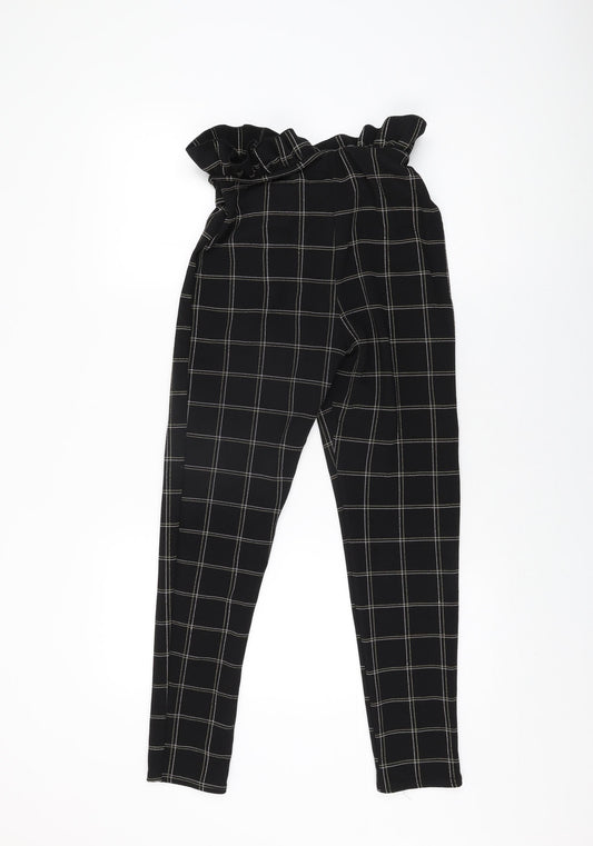 Womens UK Size 8 PRETTYLITTLETHING Regular Fit  Black Trousers