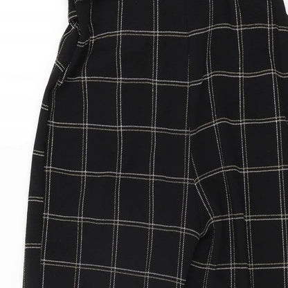 Womens UK Size 8 PRETTYLITTLETHING Regular Fit  Black Trousers
