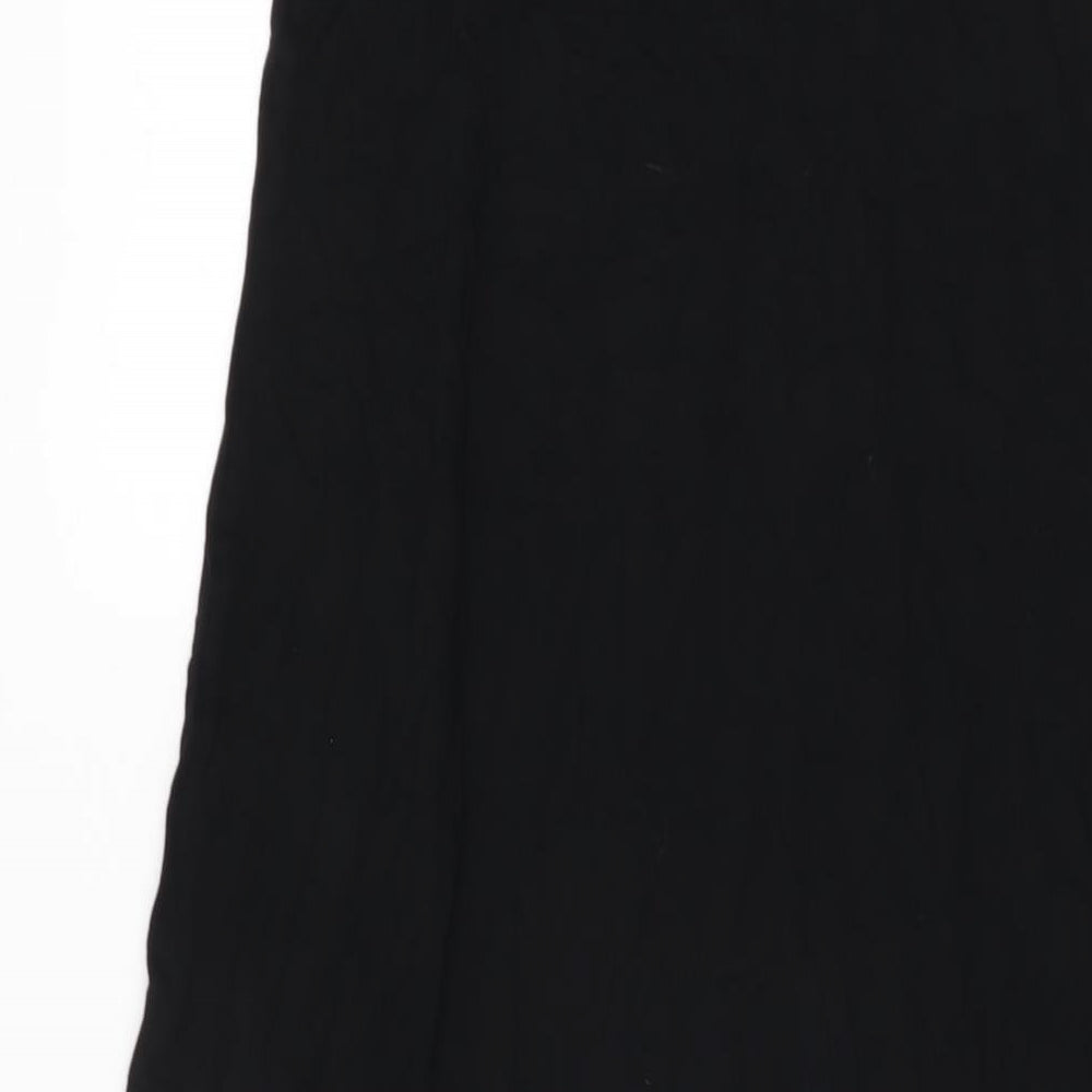 Marks and Spencer Womens Black Viscose Shift Size 8 Round Neck Pullover