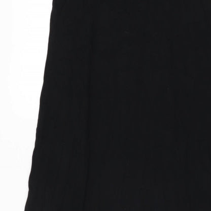 Marks and Spencer Womens Black Viscose Shift Size 8 Round Neck Pullover