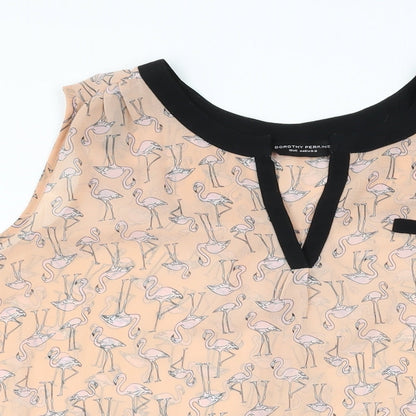 Womens UK Size 16 Dorothy Perkins Pink Basic Blouse