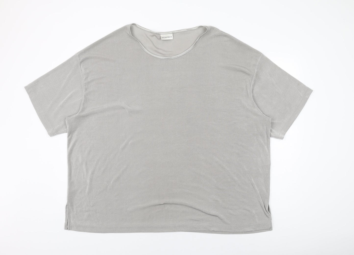 Womens UK Size 30 essence Grey Basic T-Shirt