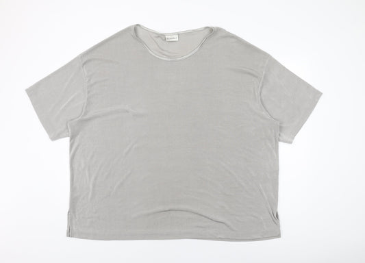 Womens UK Size 30 essence Grey Basic T-Shirt