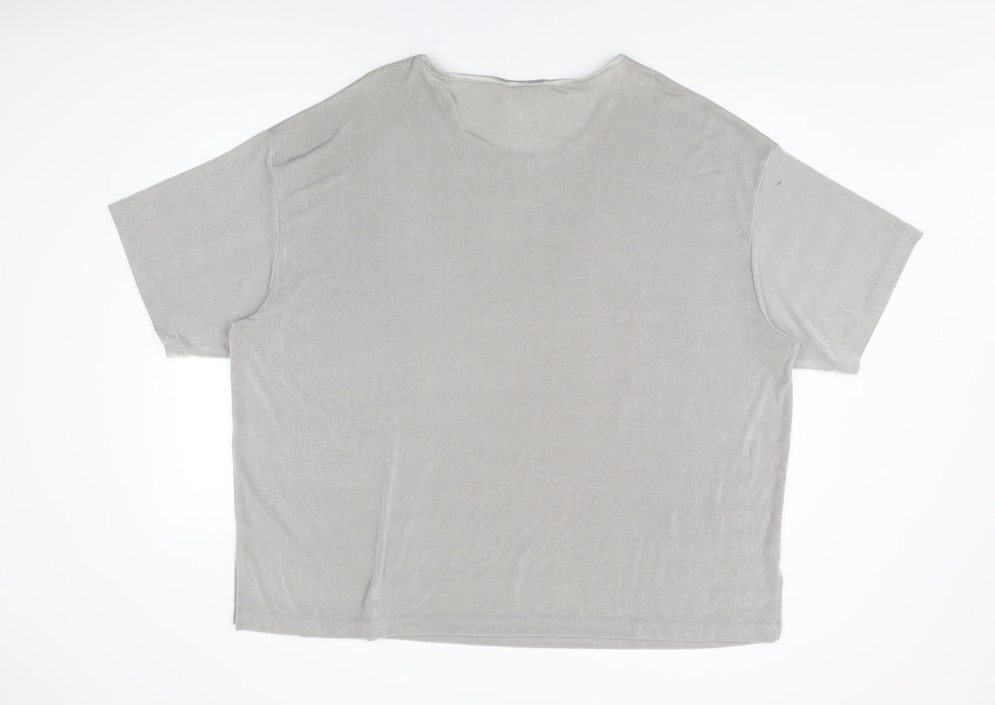 Womens UK Size 30 essence Grey Basic T-Shirt