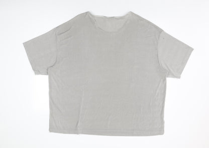 Womens UK Size 30 essence Grey Basic T-Shirt