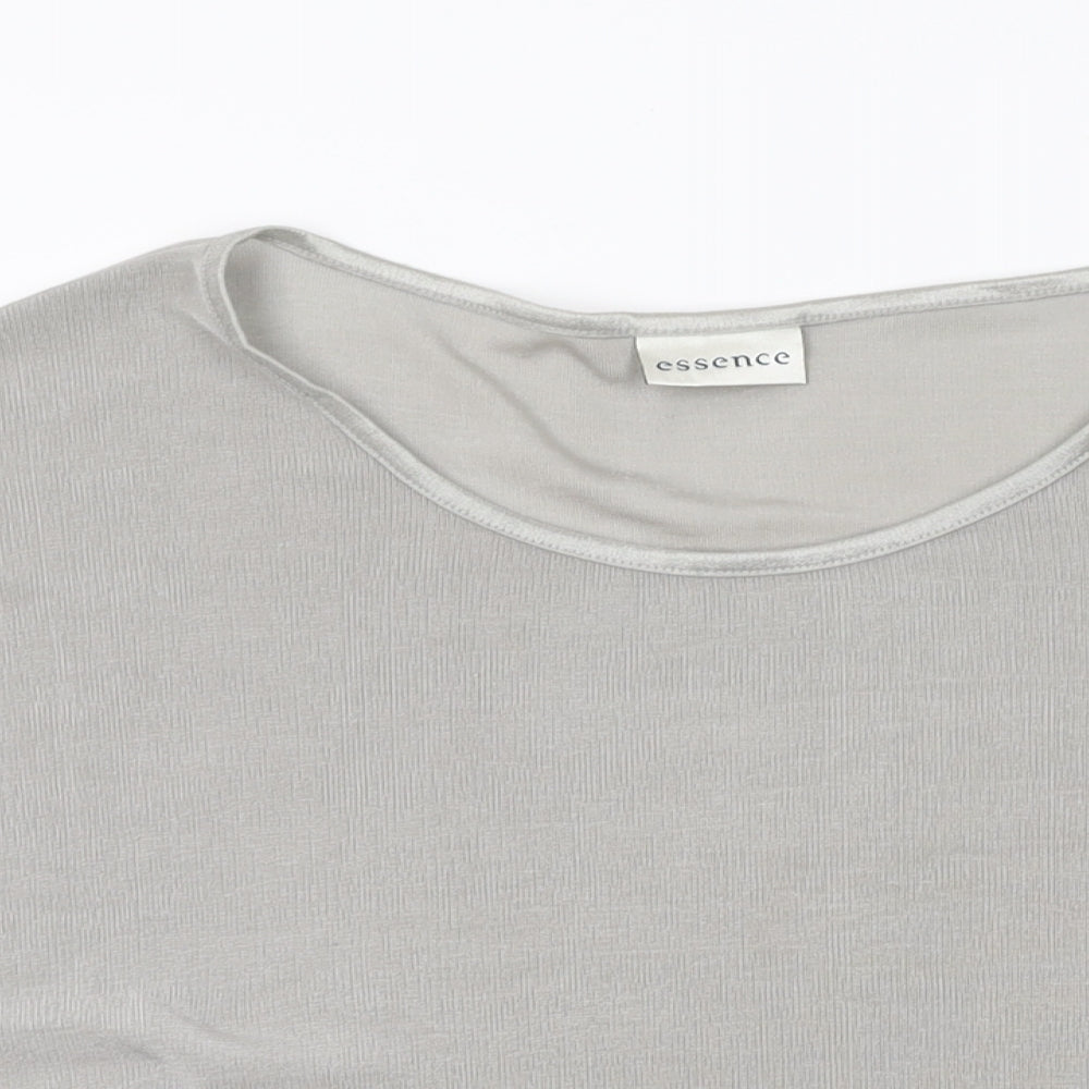 Womens UK Size 30 essence Grey Basic T-Shirt
