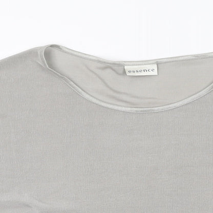 Womens UK Size 30 essence Grey Basic T-Shirt