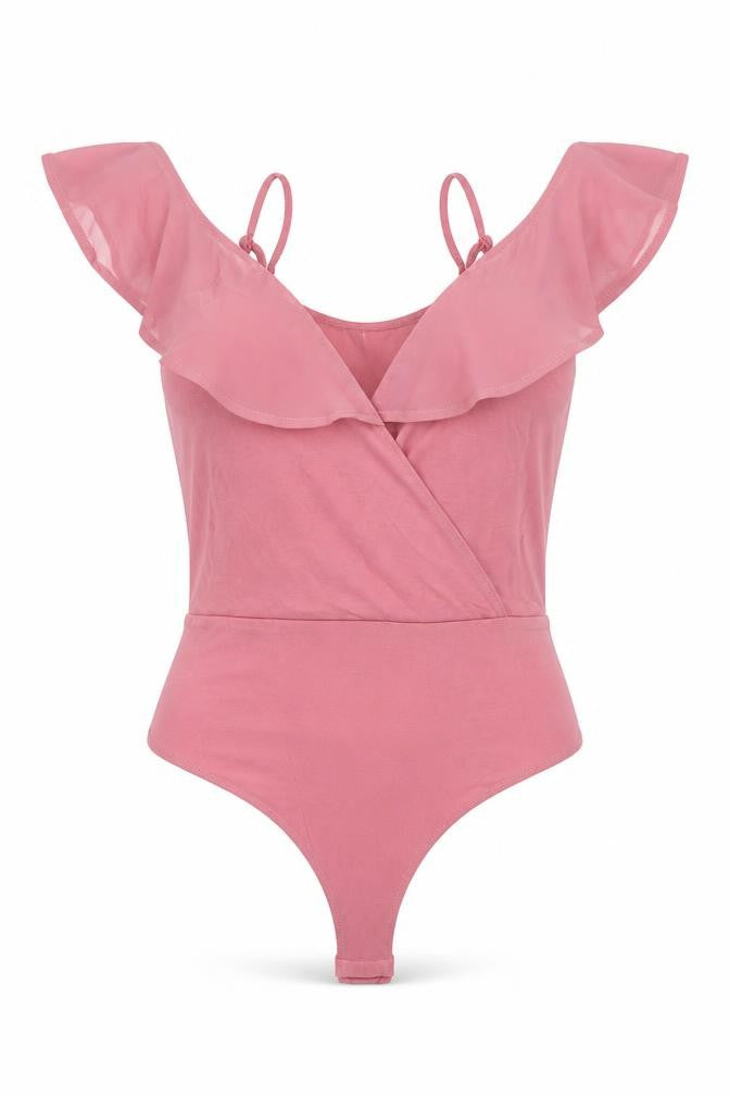 Womens UK Size 6 ASOS One-Piece Pink Bodysuit
