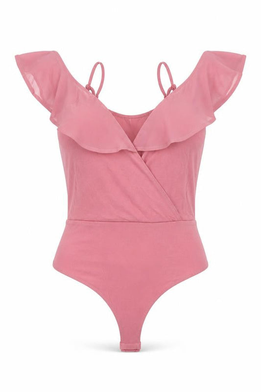 Womens UK Size 6 ASOS One-Piece Pink Bodysuit