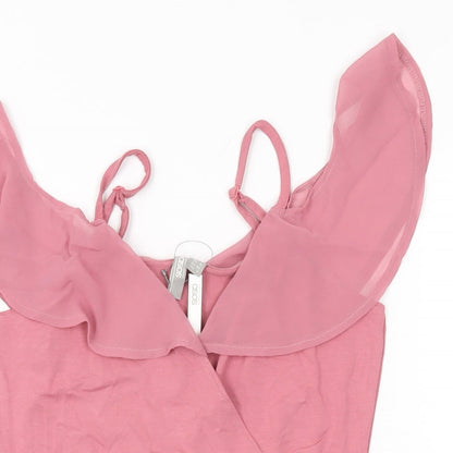 Womens UK Size 6 ASOS One-Piece Pink Bodysuit