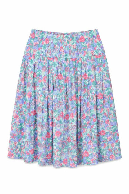 Rushcliffe Womens Multicoloured Floral Polyester Swing Skirt Size L