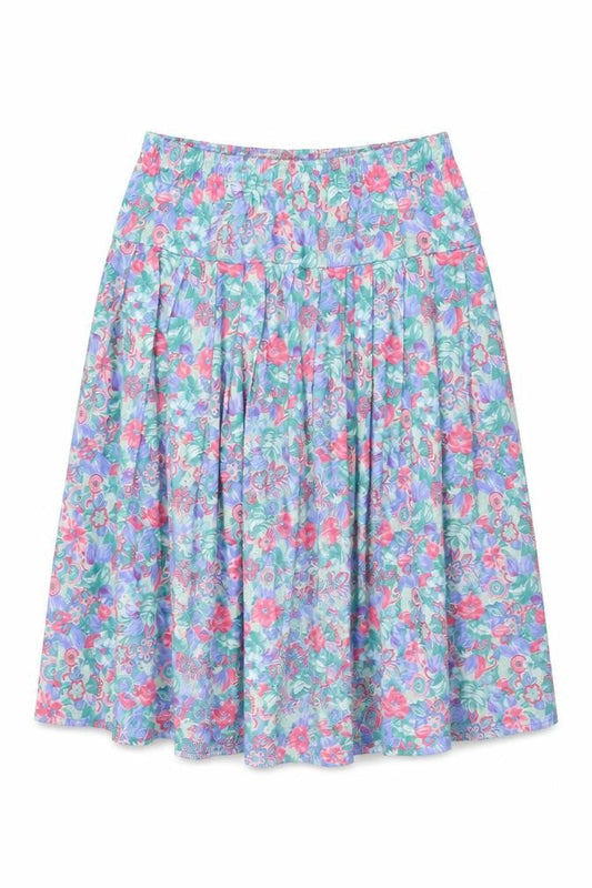 Rushcliffe Womens Multicoloured Floral Polyester Swing Skirt Size L