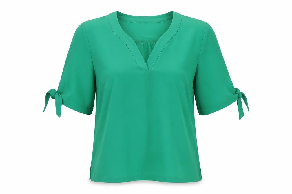 Womens UK Size 12 Afibel Green Basic T-Shirt