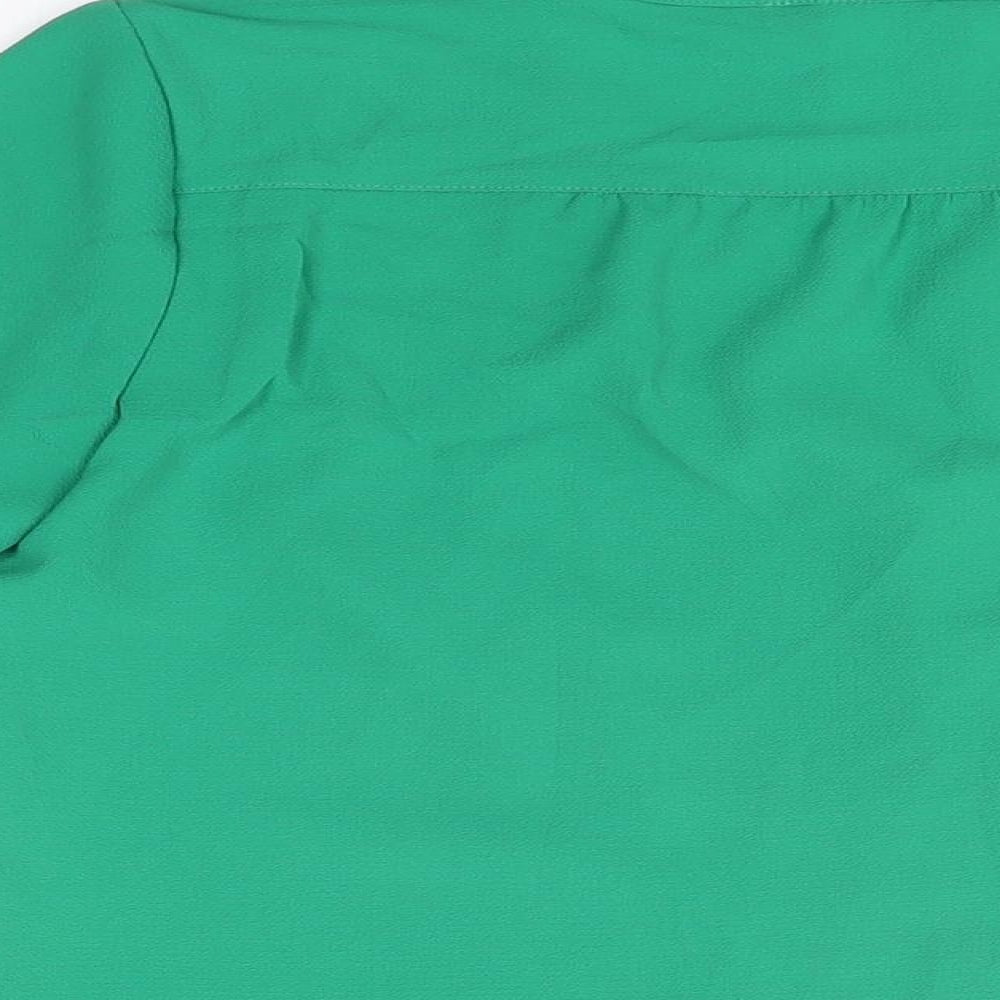 Womens UK Size 12 Afibel Green Basic T-Shirt