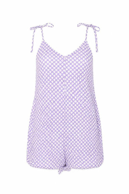 Womens UK Size 8 H&M One-Piece Purple Playsuit