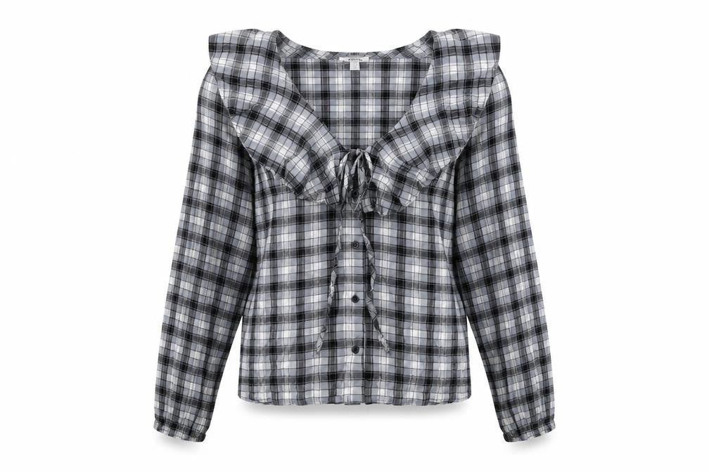 Womens UK Size 6 Topshop Blue Basic Button-Up