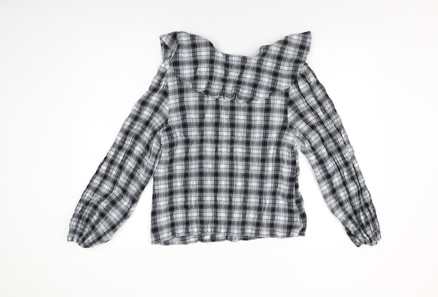 Womens UK Size 6 Topshop Blue Basic Button-Up