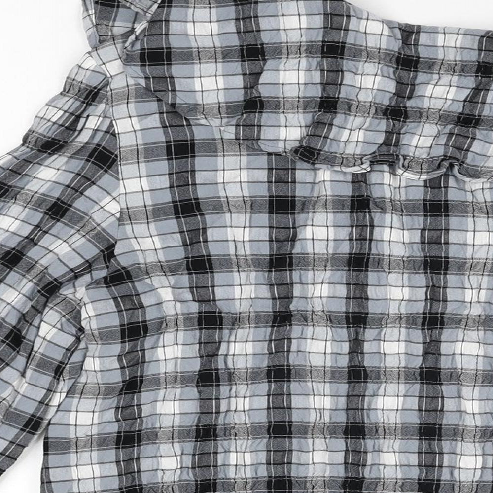 Womens UK Size 6 Topshop Blue Basic Button-Up