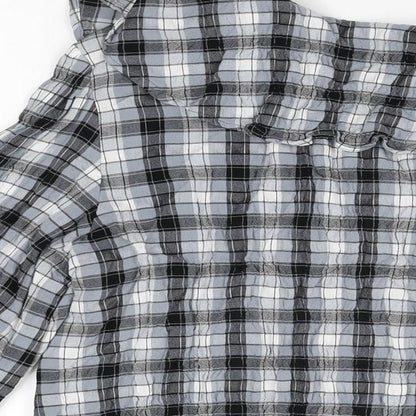 Womens UK Size 6 Topshop Blue Basic Button-Up