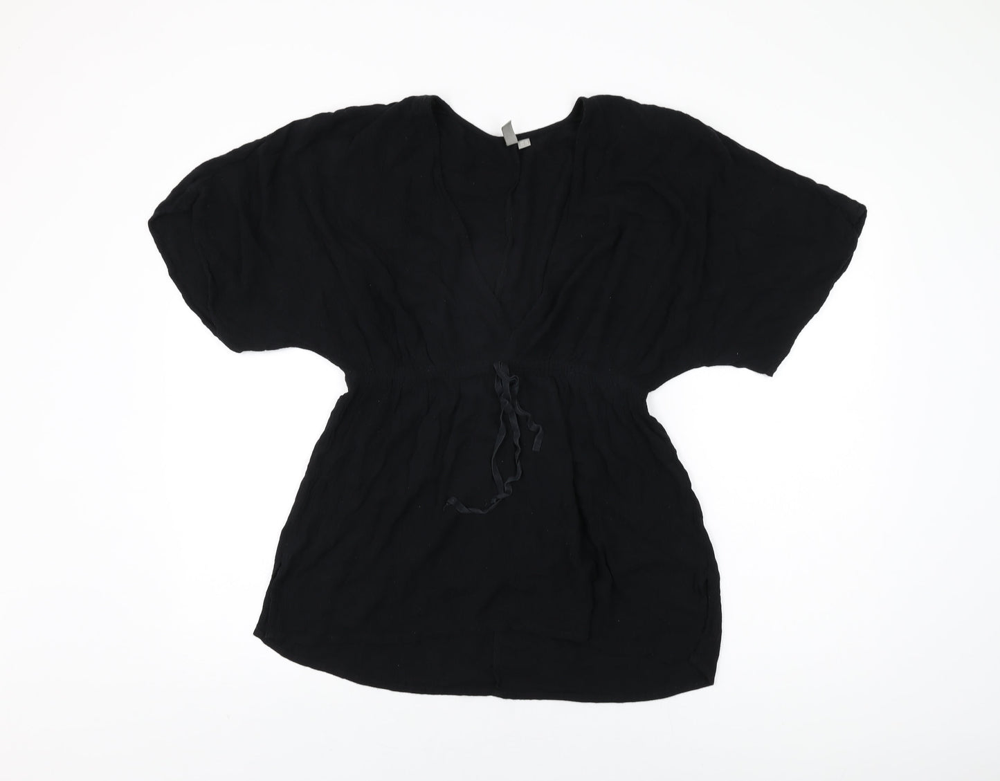 ASOS Womens Black Cotton Cover Up Size 12