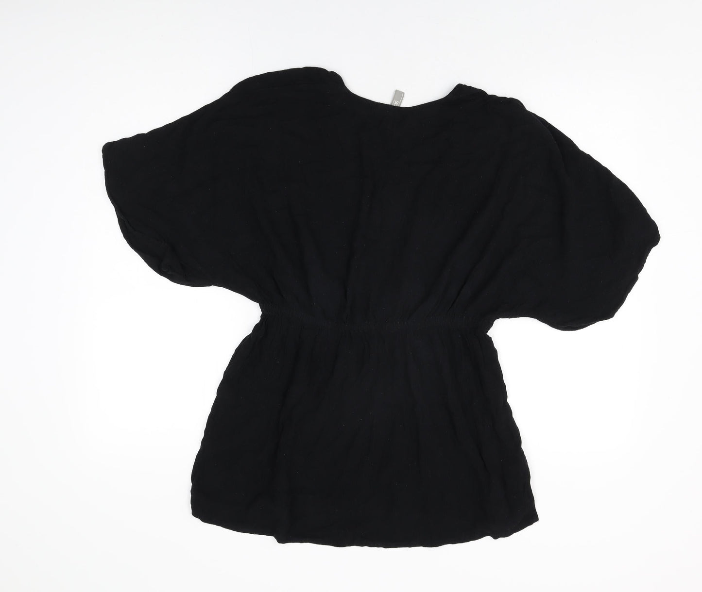 ASOS Womens Black Cotton Cover Up Size 12