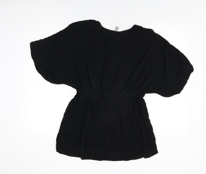 ASOS Womens Black Cotton Cover Up Size 12