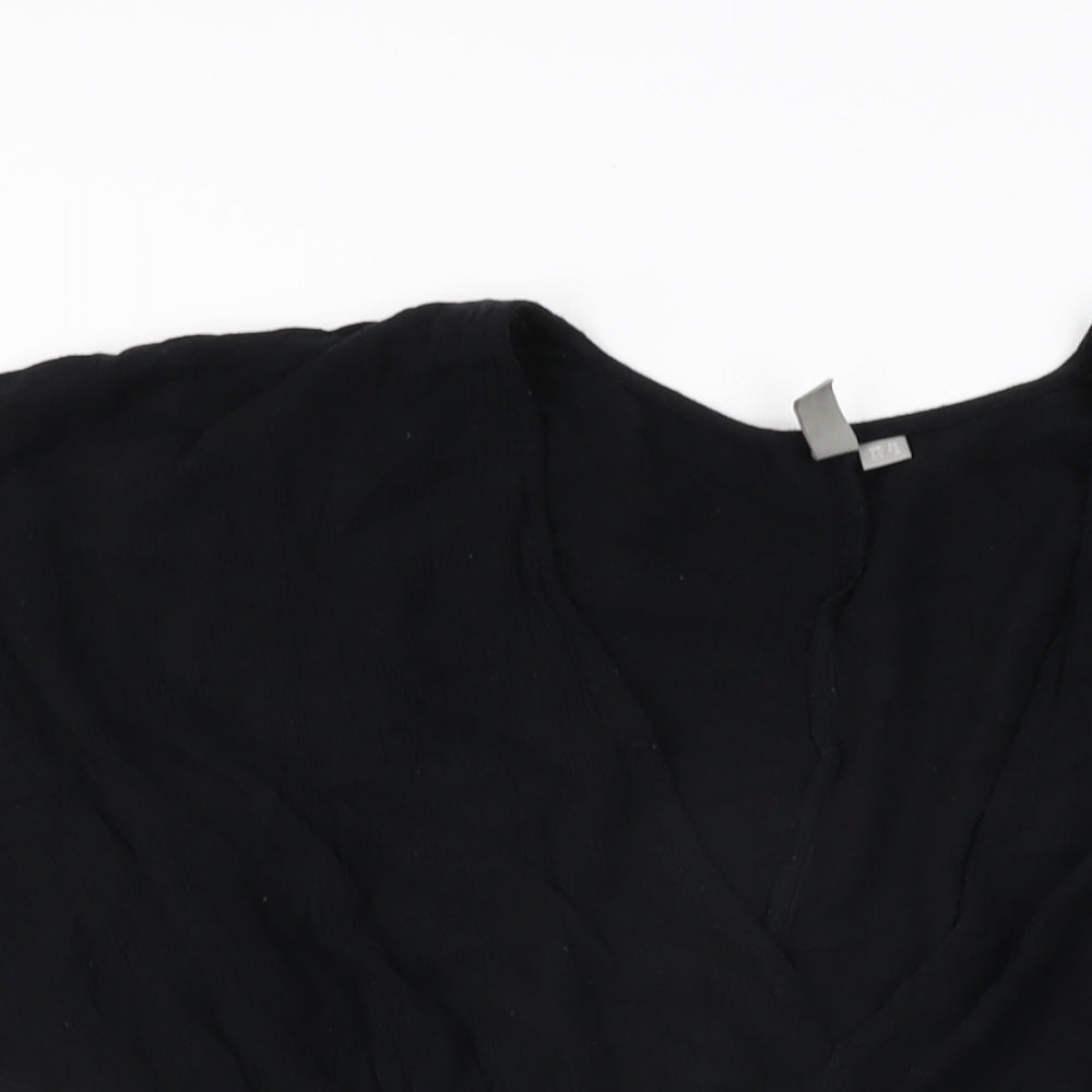 ASOS Womens Black Cotton Cover Up Size 12